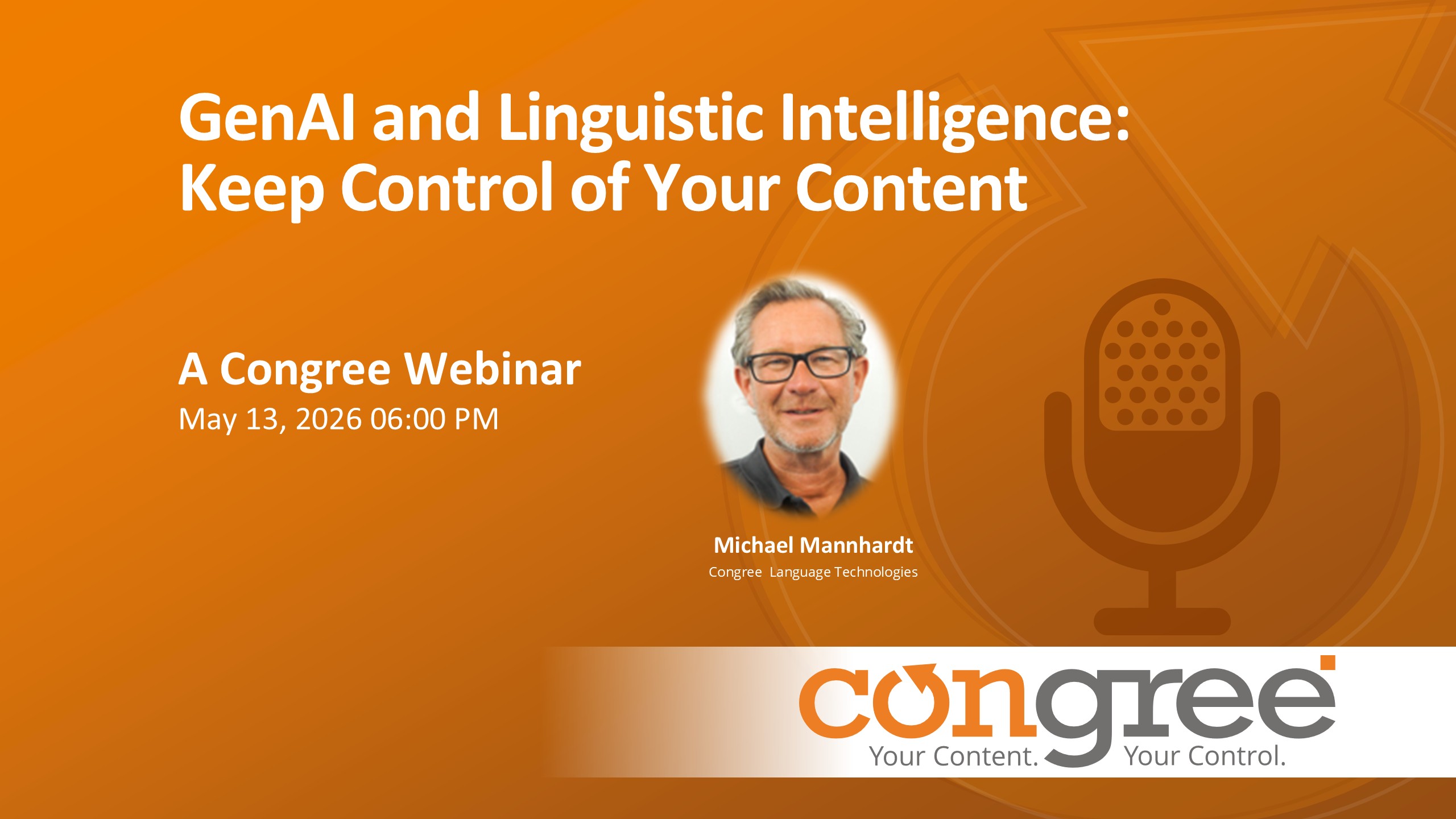 GenAI and Linguistic Intelligence: Keep Control of Your Content