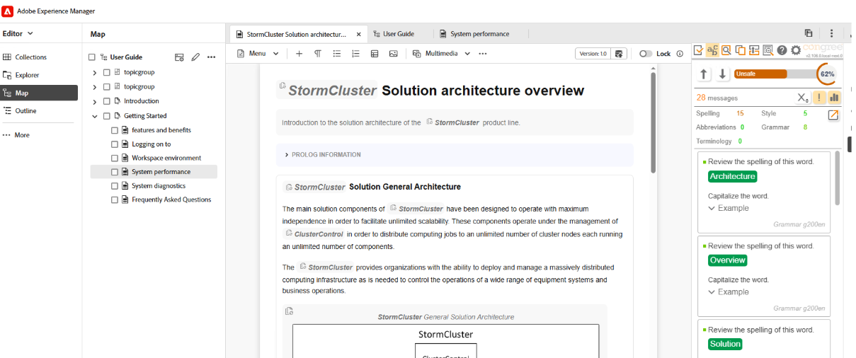 Congree Connect – Congree-Plugin for AEM Guides